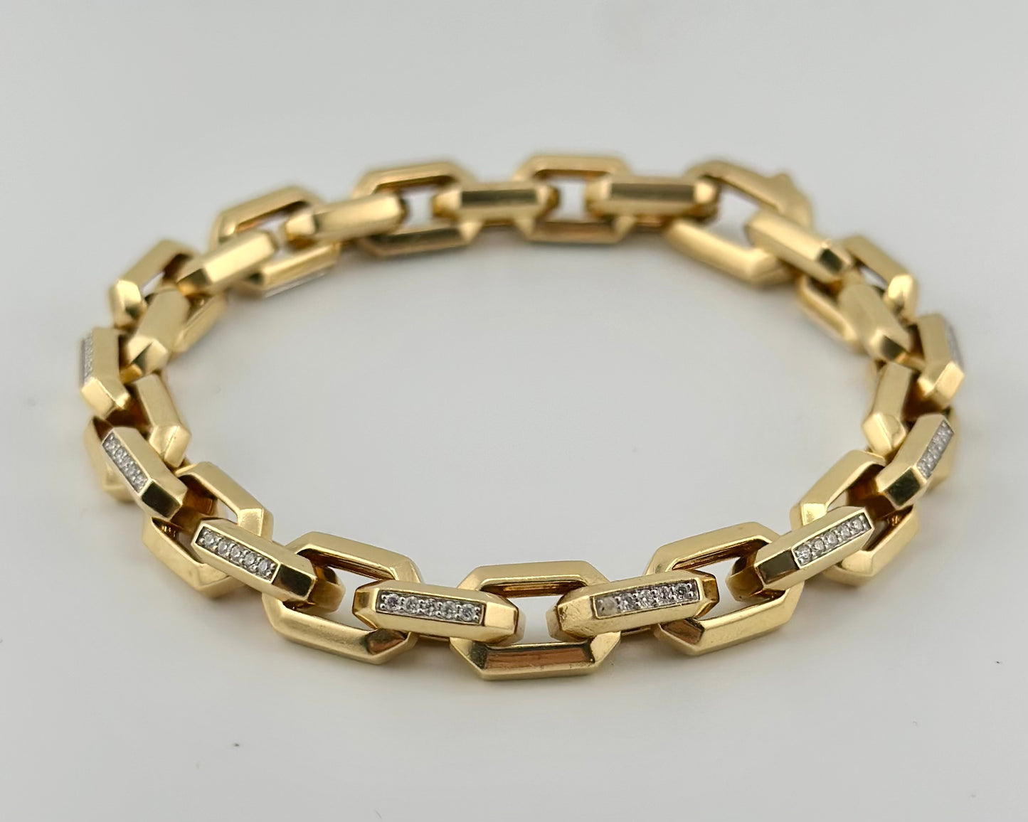 David Yurman 18K Chain Link Bracelet